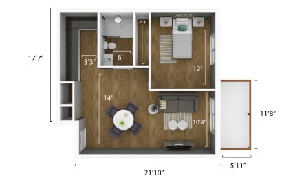 VENI_THE_TALBOT_One_Bedroom_Deluxe_625_sq_ft_AL